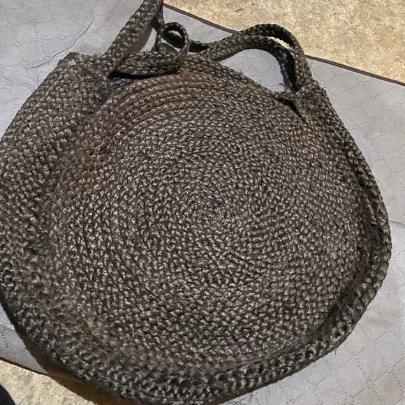 Mango Braided Boho Round Shopping Bag - Picture 2 of 4
